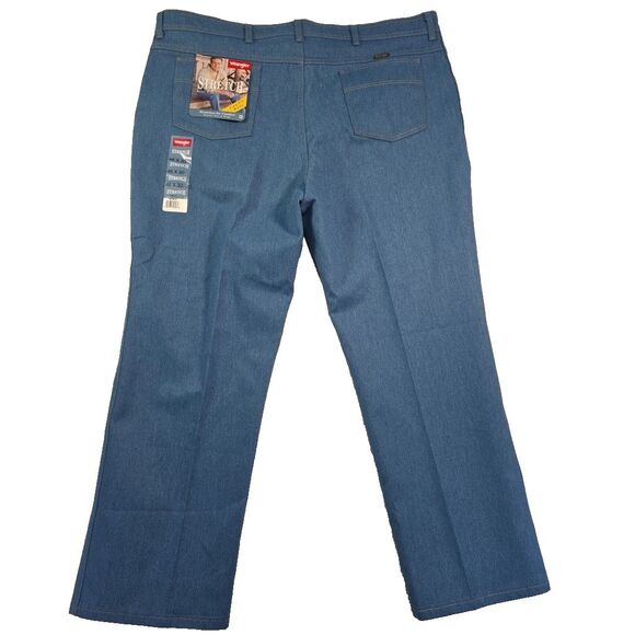 Wrangler Flex Fit Waist Denim Jean 85498LB Men's 46x30 Bar Tab Closure NWT - Picture 2 of 9